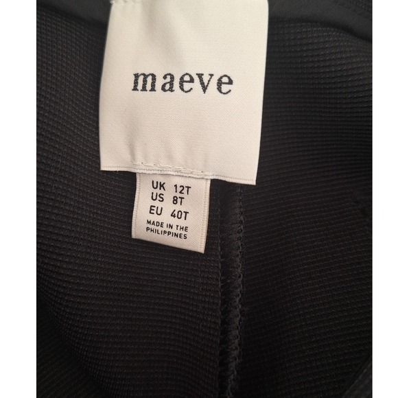 Anthropologie Maeve Knit  Flare Pants  Black size 8T - Picture 3 of 8